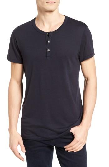 Men's Sol Angeles Essential Henley, Size - Blue