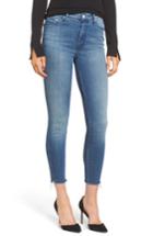 Women's Mother The Vamp Fray Crop Skinny Jeans - Blue