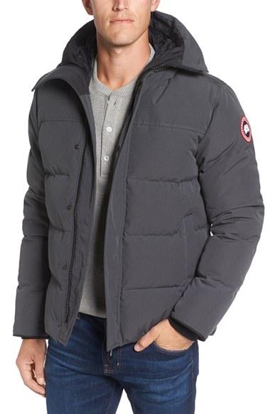 Men's Canada Goose 'macmillan' Slim Fit Hooded Parka - Grey