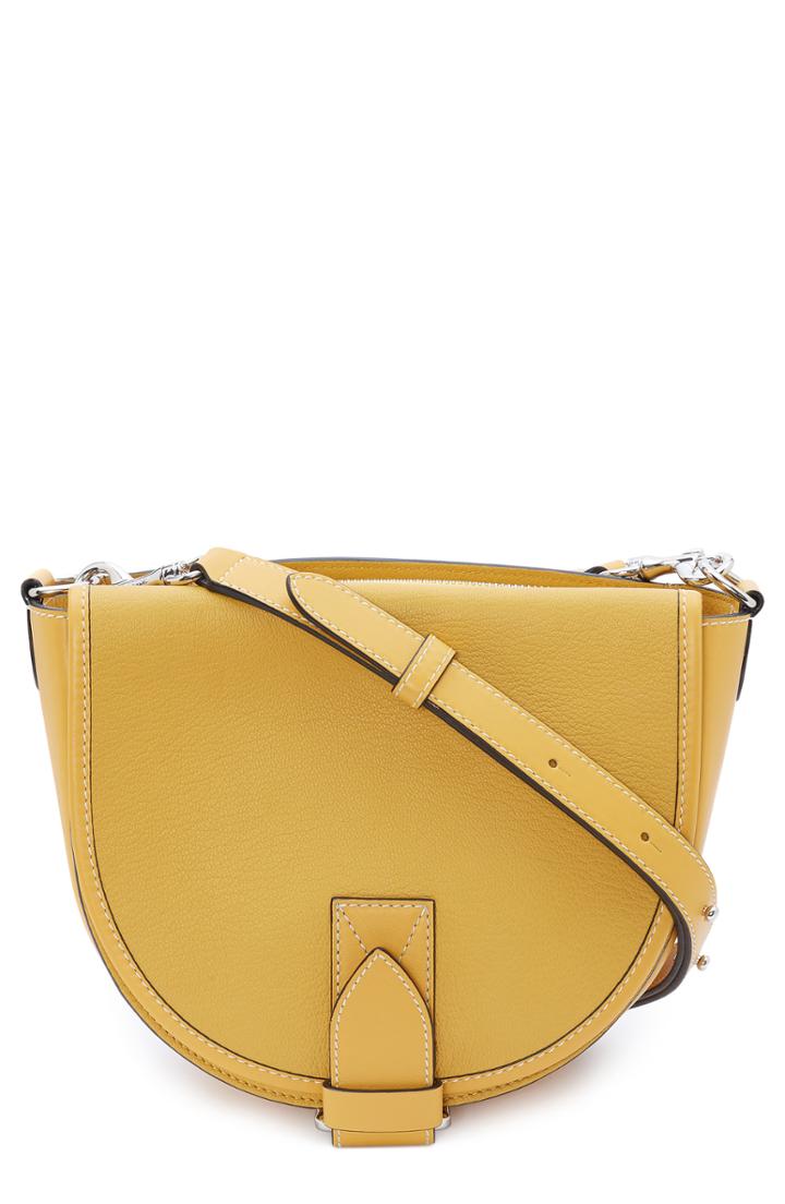 Jw Anderson Small Bike Leather Crossbody Bag - Yellow