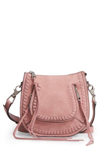 Rebecca Minkoff Mini Vanity Leather Saddle Bag - Pink