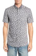 Men's Reyn Spooner Country Kane Fit Sport Shirt, Size Small - Blue