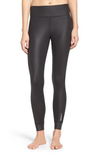 Women's Reebok Studio Lux High Shine Tights - Black