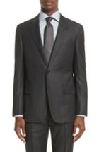 Men's Emporio Armani Trim Fit Windowpane Wool Suit