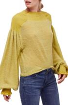 Women's Free People Elderflower Sweater - Yellow