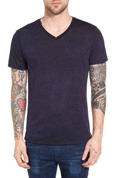 Men's The Rail Burnout V-neck T-shirt - Black