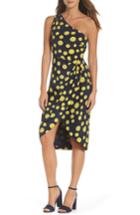 Women's J.crew Polka Dot One-shoulder Silk Dress