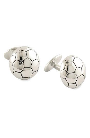 Men's David Donahue 'soccer' Sterling Silver Cuff Links