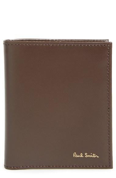 Men's Paul Smith Calfskin Leather Bifold Wallet -