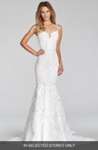 Women's Blush By Hayley Paige West Embellished Trumpet Gown, Size In Store Only - Ivory