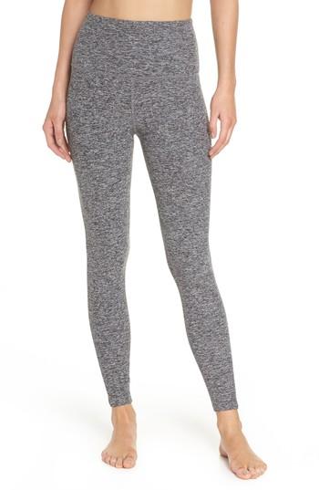 Women's Beyond Yoga Midi High Waist Leggings, Size - Black