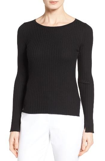 Women's Classiques Entier Slit Cuff Merino Wool & Silk Pullover