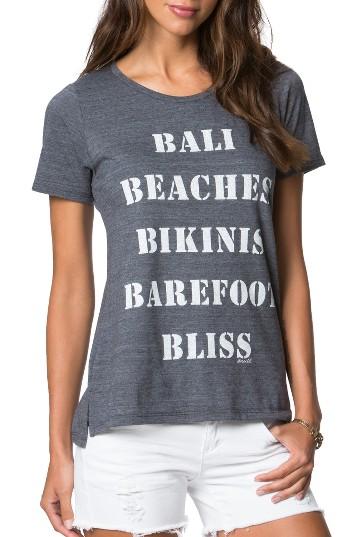 Women's O'neill Bali Bliss Tee - Grey