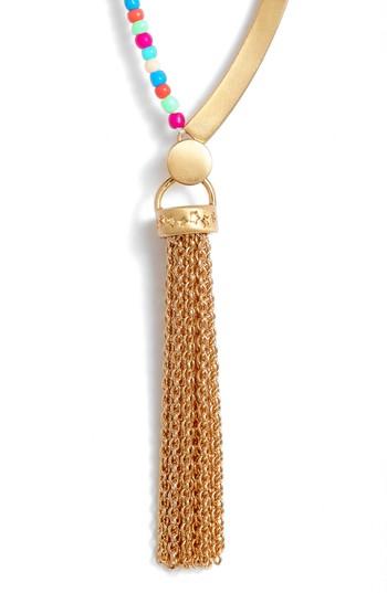 Women's Rebecca Minkoff Sole Beaded Tassel Necklace