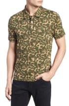 Men's Original Penguin Earl Camo Print Polo - Beige