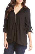 Women's Karen Kane Asymmetrical Top - Black