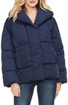 Women's Vince Camuto Matte Quilted Puffer Jacket, Size - Blue