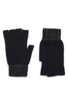 Men's Ted Baker London Fingerless Knit Gloves, Size - Blue