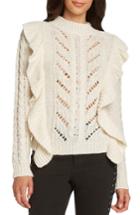 Women's Willow & Clay Ruffle Detail Sweater - Ivory