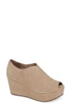 Women's Chocolat Blu Weaver Open Toe Platform Bootie .5 M - Brown