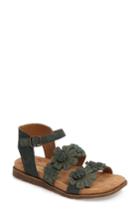 Women's Comfortiva Alyssa Flower Applique Sandal M - Green