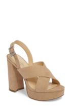 Women's Charles By Charles David Jagger Platform Sandal .5 M - Beige