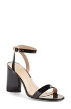 Women's Tory Burch Elizabeth Block Heel Sandal .5 M - Black