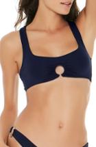 Women's L Space Julia Ring-detail Bikini Top - Blue