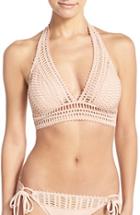Women's Robin Piccone 'sophia' Crochet Halter Bikini Top