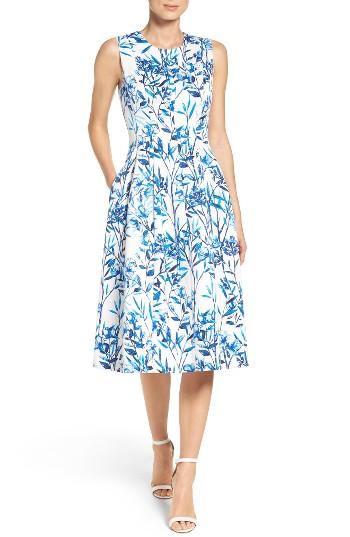 Women's Eliza J Fit & Flare Midi Dress