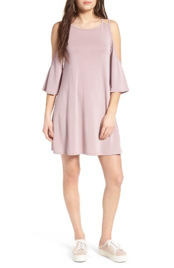 Women's Bp. Cold Shoulder Dress, Size - Pink