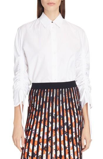 Women's Kenzo Drawstring Blouse Us / 34 Fr - White