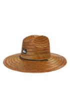 Men's Quiksilver Pierside Straw Outback Hat /x-large - Brown