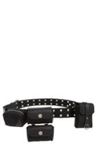 Jw Anderson Multi Pocket Leather Belt Bag - Black