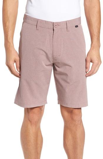Men's Travis Mathew Beck Stretch Performance Shorts - Red