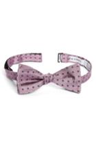 Men's Calibrate Descrete Dot Silk Bow Tie, Size - Pink