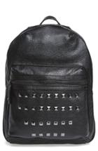 Emperia Studded Faux Leather Backpack - Black