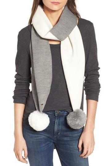 Women's Kate Spade New York Colorblock Pom Muffler