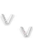 Women's Estella Bartlett V-shape Cubic Zirconia Earrings