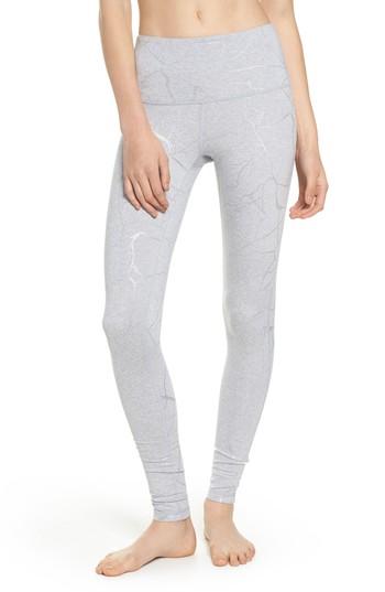 Women's Zella Print Melange High Waist Leggings, Size - Grey