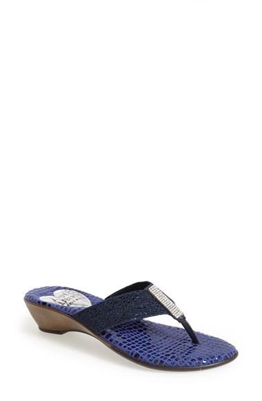 Women's Love And Liberty 'summer' Thong Sandal M - Blue
