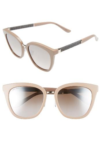 Women's Jimmy Choo Fabry 53mm Sunglasses - Nude