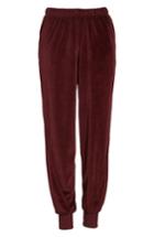 Women's Good American Velour Jogger Pants - Red