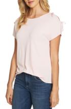 Women's Cece Crepe Shoulder Tie Top, Size - Pink