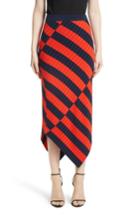 Women's Altuzarra Asymmetrical Stripe Midi Skirt - Orange