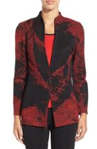 Women's Ming Wang One-button Jacquard Knit Jacket