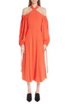 Women's Rejina Pyo Odella Cold Shoulder Dress Us / 6 Uk - Orange