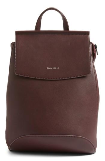 Pixie Mood Kim Convertible Faux Leather Backpack - Burgundy