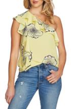 Women's 1.state Ruffle One-shoulder Blouse, Size - Yellow