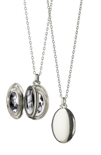 Women's Monica Rich Kosann Four Image Oval Locket Necklace